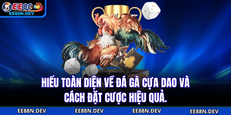 Hiểu toàn diện về đá gà cựa dao và cách đặt cược hiệu quả.